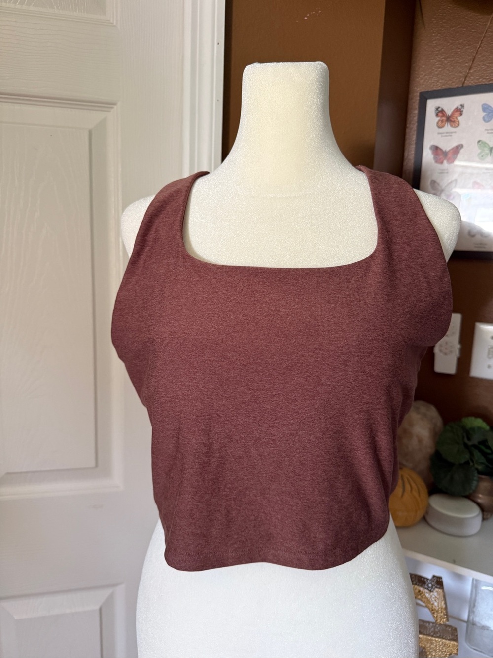 Old Navy Active Cloud+ Light Support Longline Sports Bra Cropped Tank / Size L